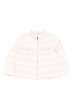 giubbotto in poliammide rosa MONCLER KIDS | L19511A00008597YF503